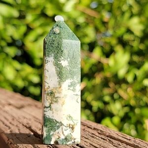 SOLD ❌️ #7 SPECIAL DEAL 🤑 NEW 2.83" MOSS AGATE TOWER